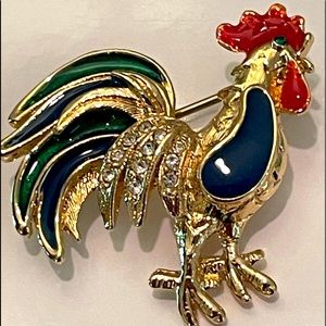 Vintage 1980’s Rooster Brooch
